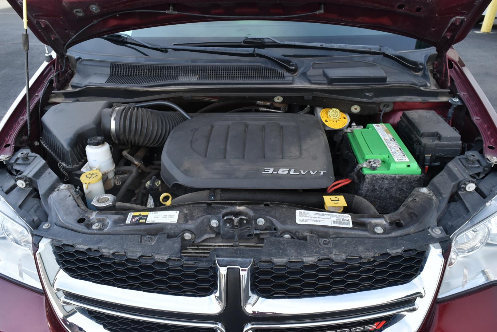 2017 Maroon /Black Dodge Grand Caravan SXT (2C4RDGCGXHR) with an 3.6L V-6 VVT 24 Valve Flex Fuel engine, 6-Speed Automatic transmission, located at 1600 E Hwy 44, Rapid City, SD, 57703, (605) 716-7878, 44.070232, -103.171410 - Photo#29